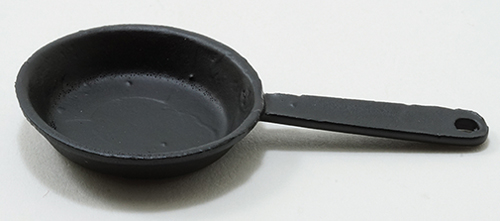 Dollhouse Miniature Medium Fry Pan Black